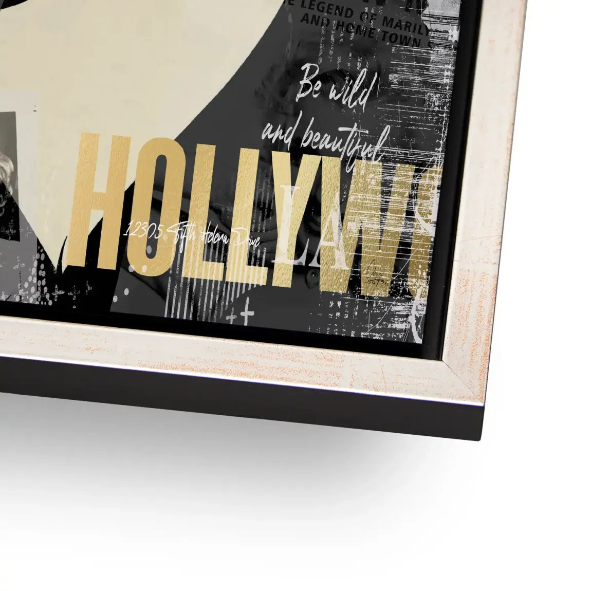 Marilyn Monroe Glamour News Alu Dibond Wandbild