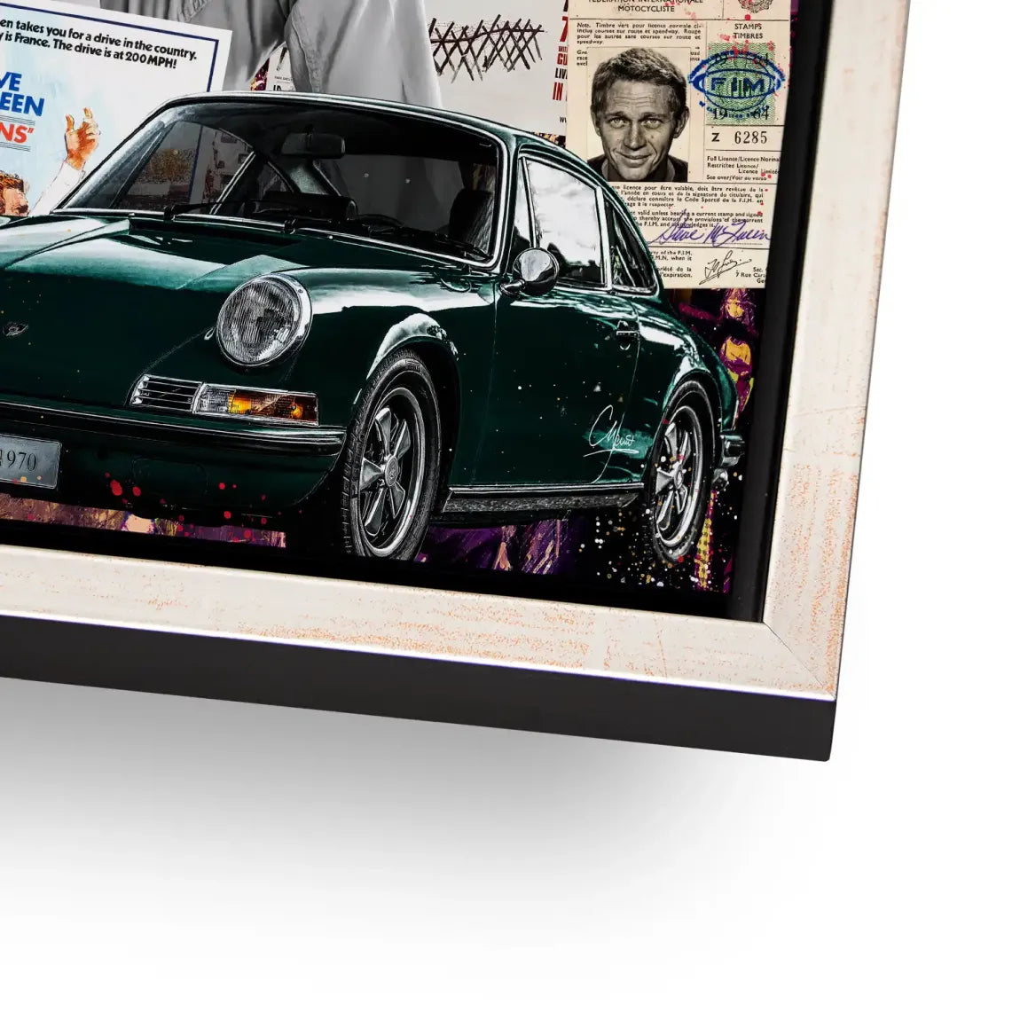Steve McQueen Retro Drive Alu Dibond Bild