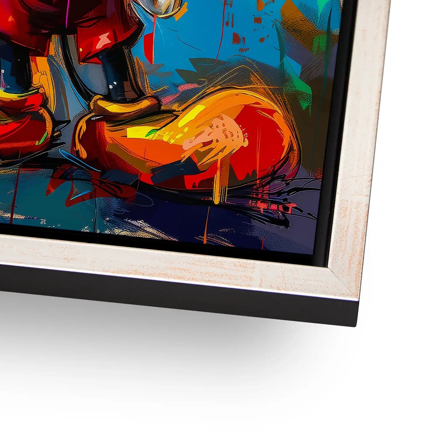 Micky Abstrakt Paint AluDibond Bild INGALERIE