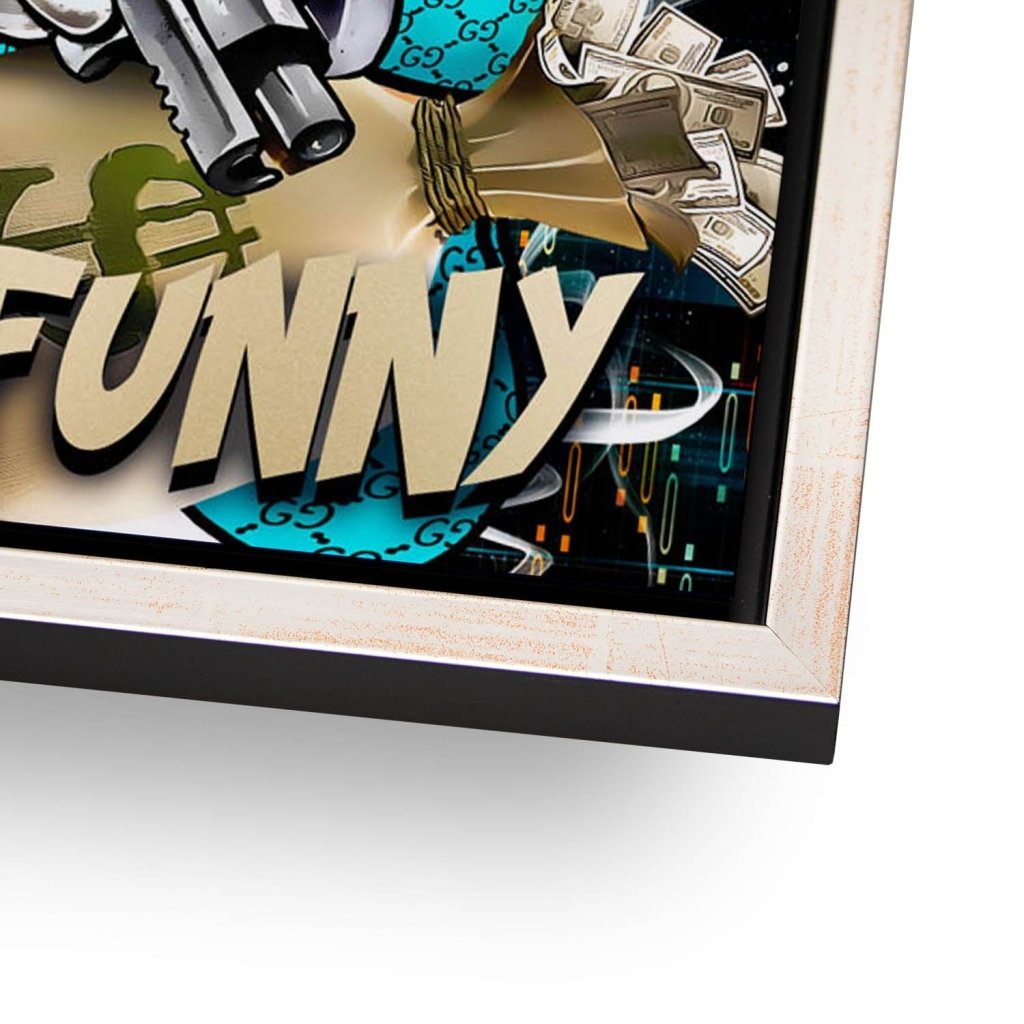 Dagobert Duck No Funny Pop Art AluDibond Bild INGALERIE