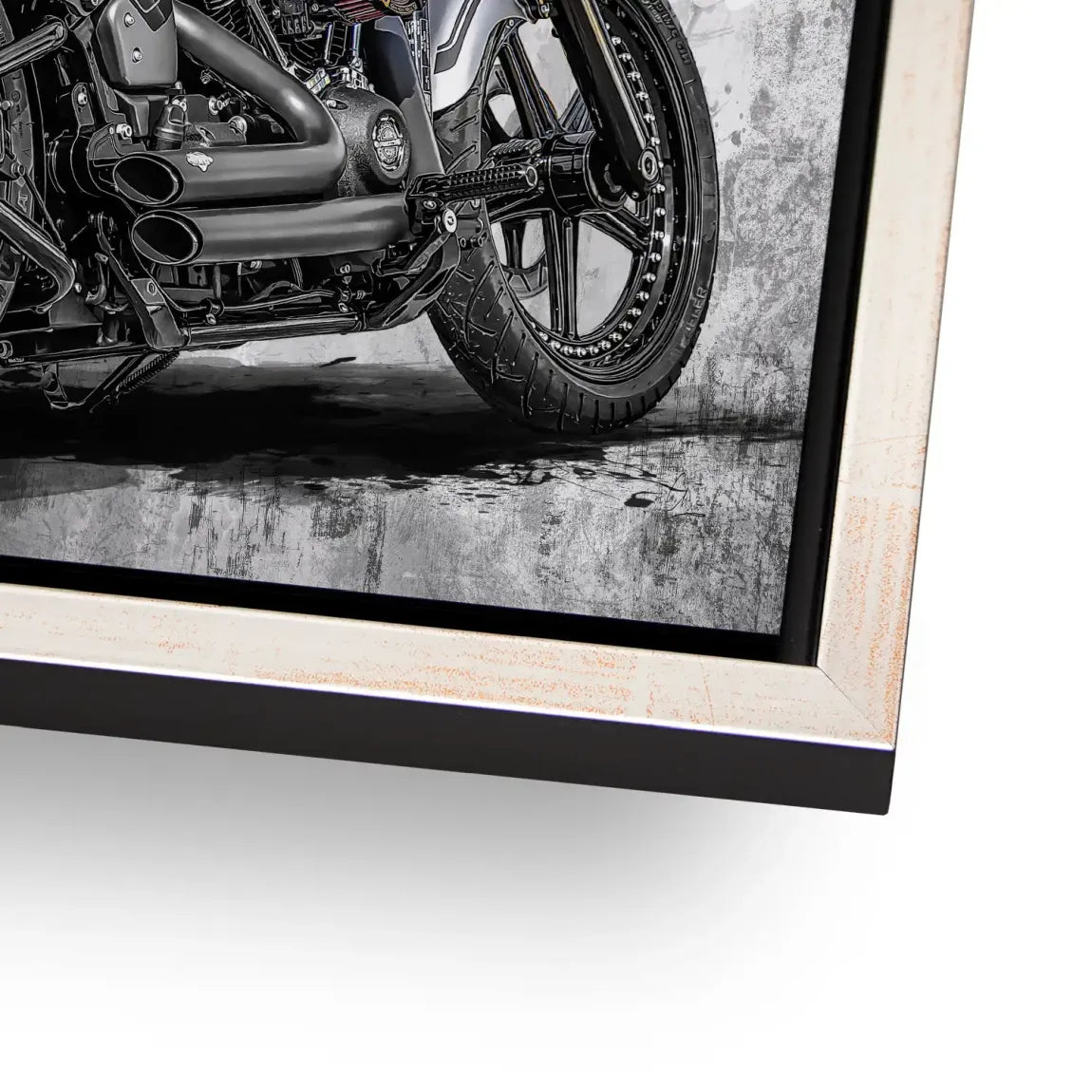 Harley Road Pop Art Alu Dibond Bild
