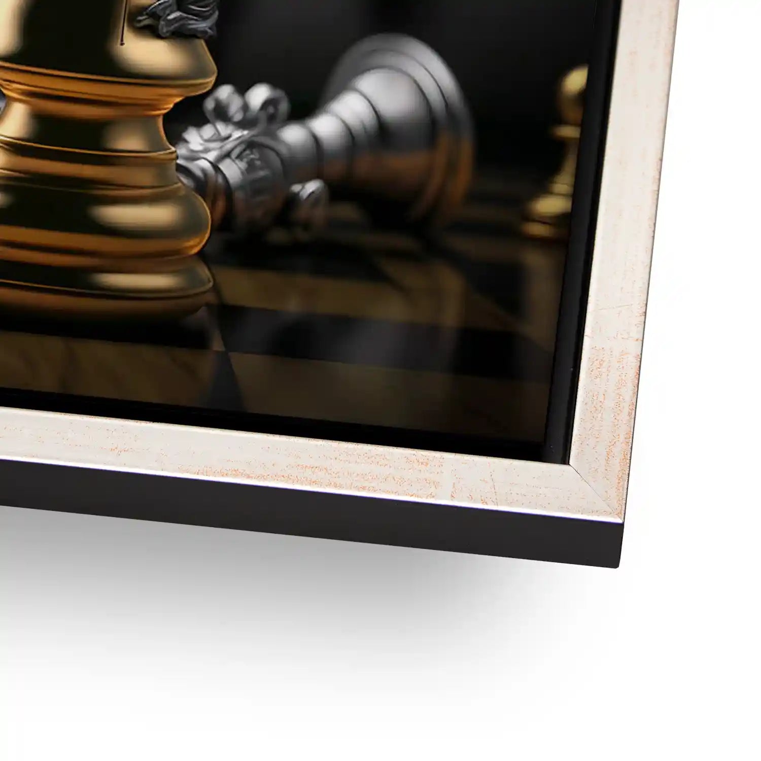 Motivation Schachfigur Springer AluDibond Bild INGALERIE