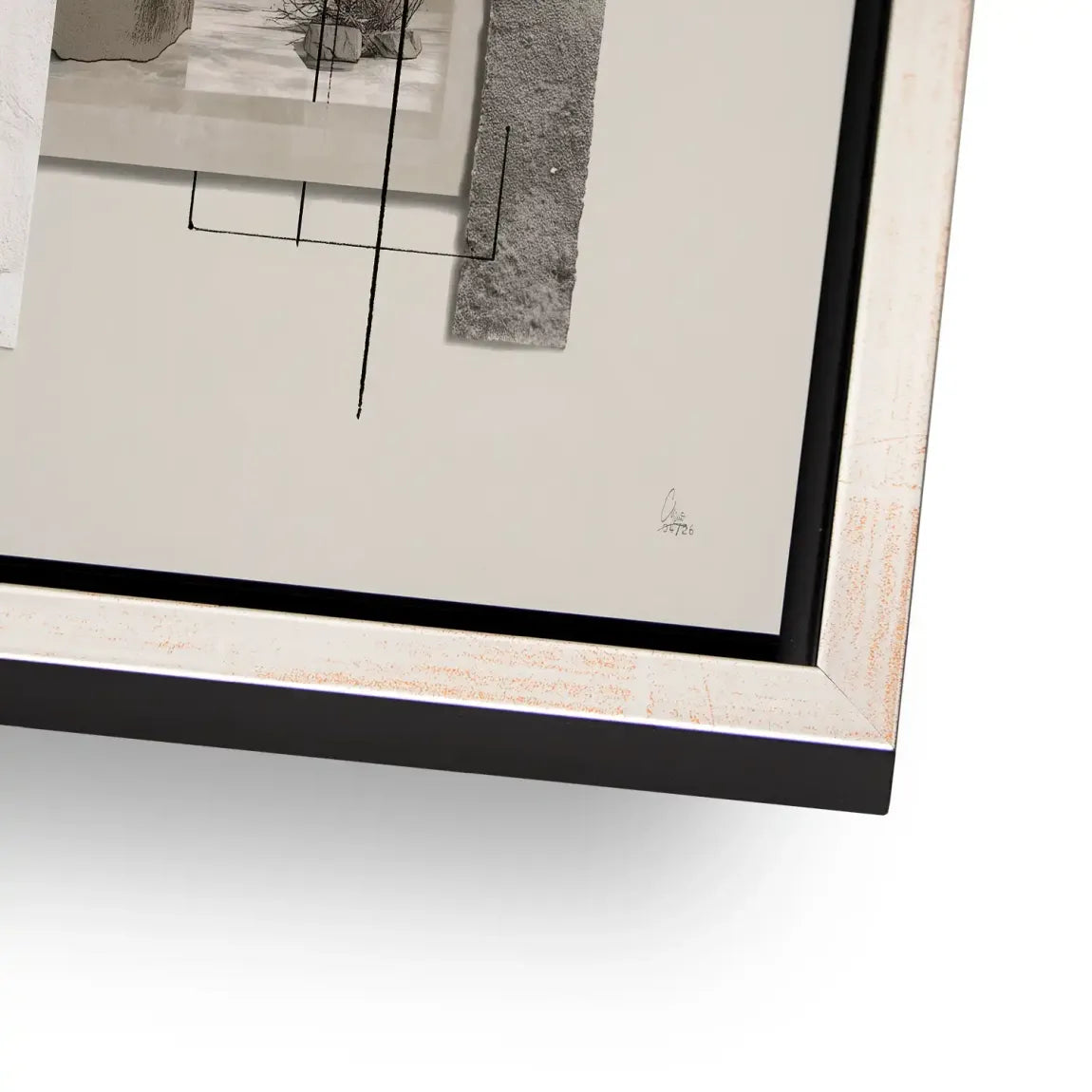 Marmor Komposition Alu Dibond Wandbild
