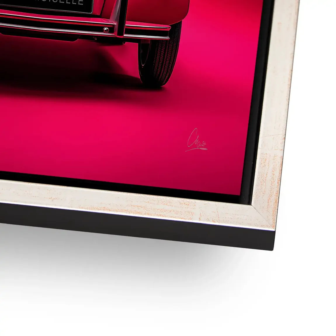 Mademoiselle Chic 2CV Alu Dibond Bild