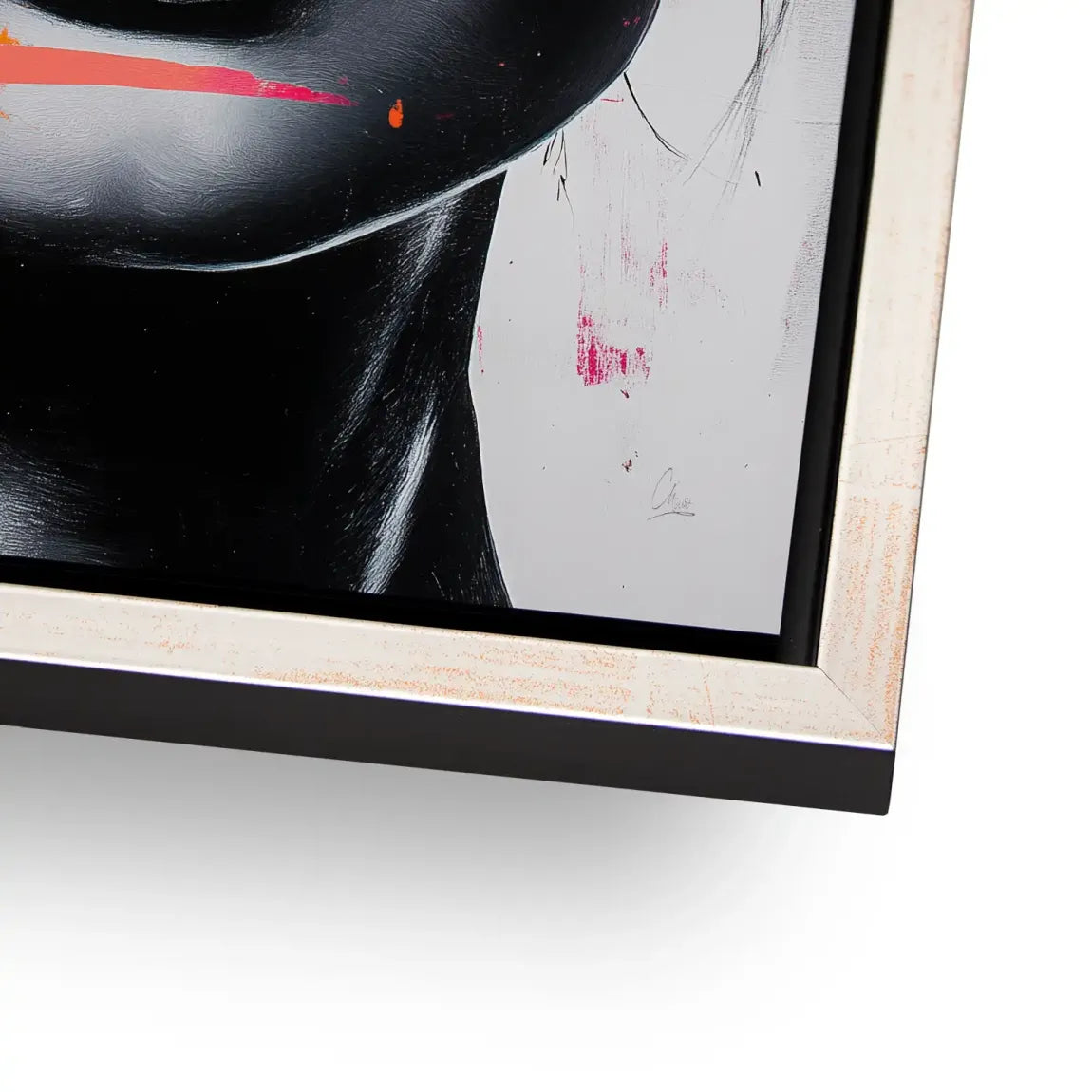 Abstrakt Pink Allure Alu Dibond Bild