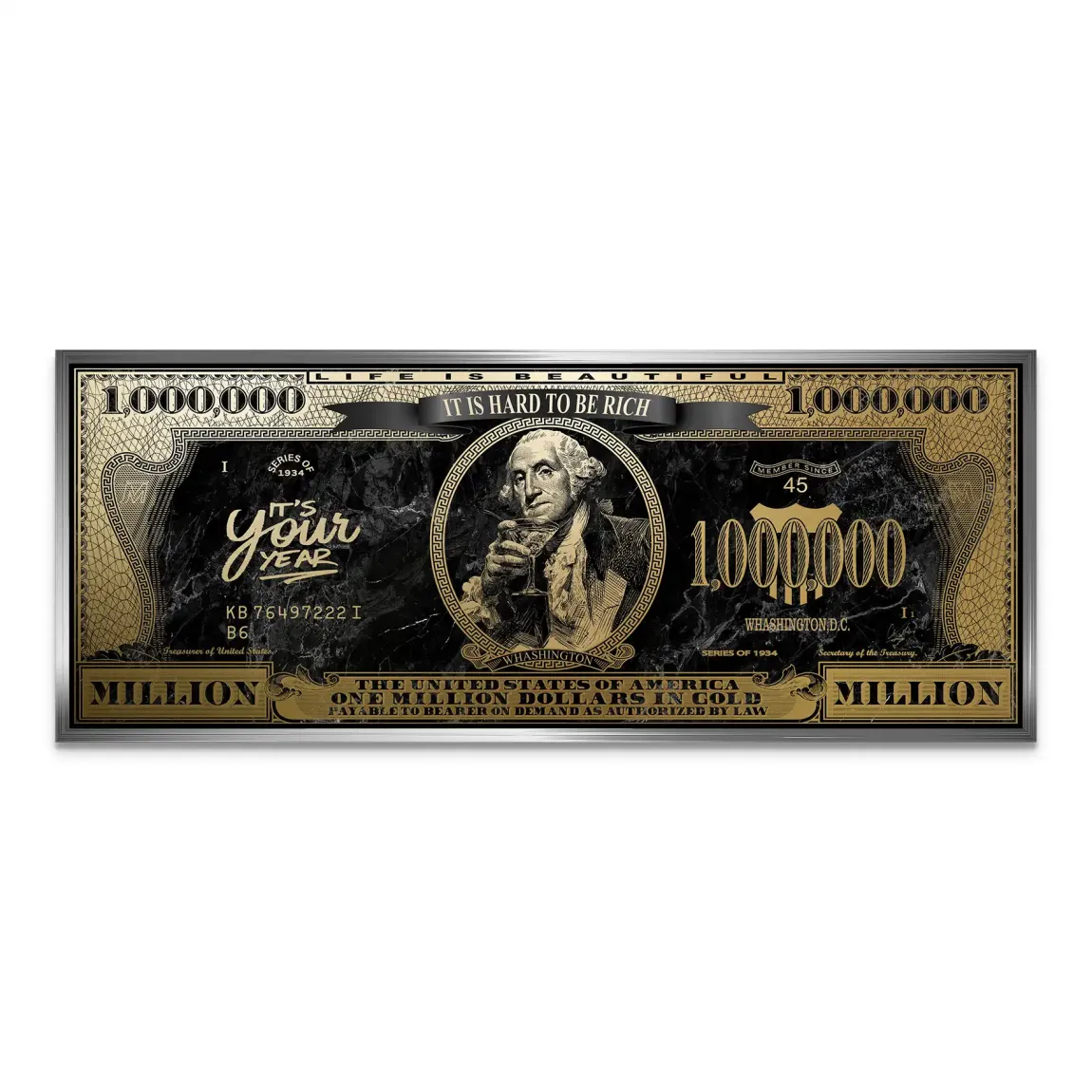 Million Vision George Washington Alu Dibond Bild