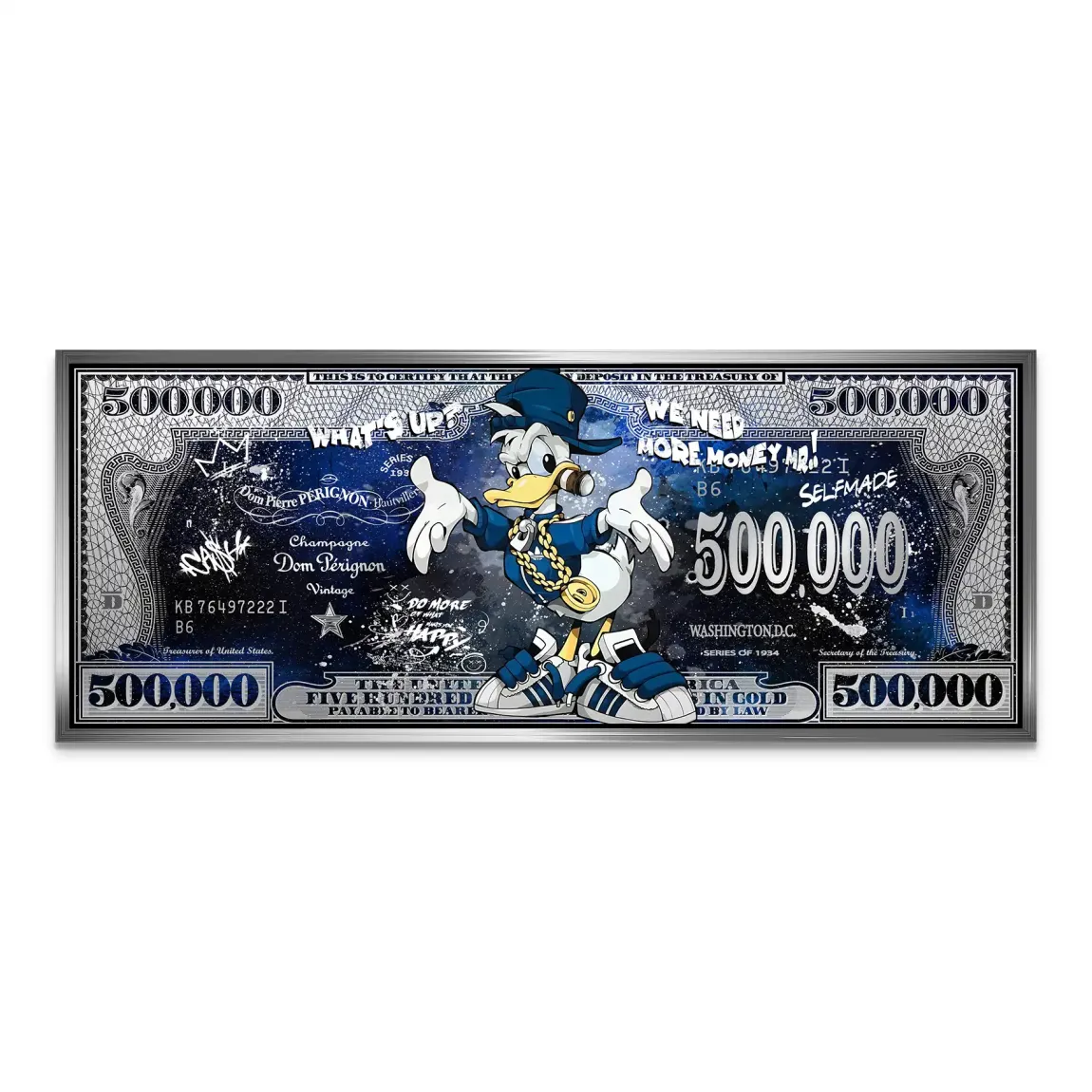 Donald More Money AluDibond Bild INGALERIE
