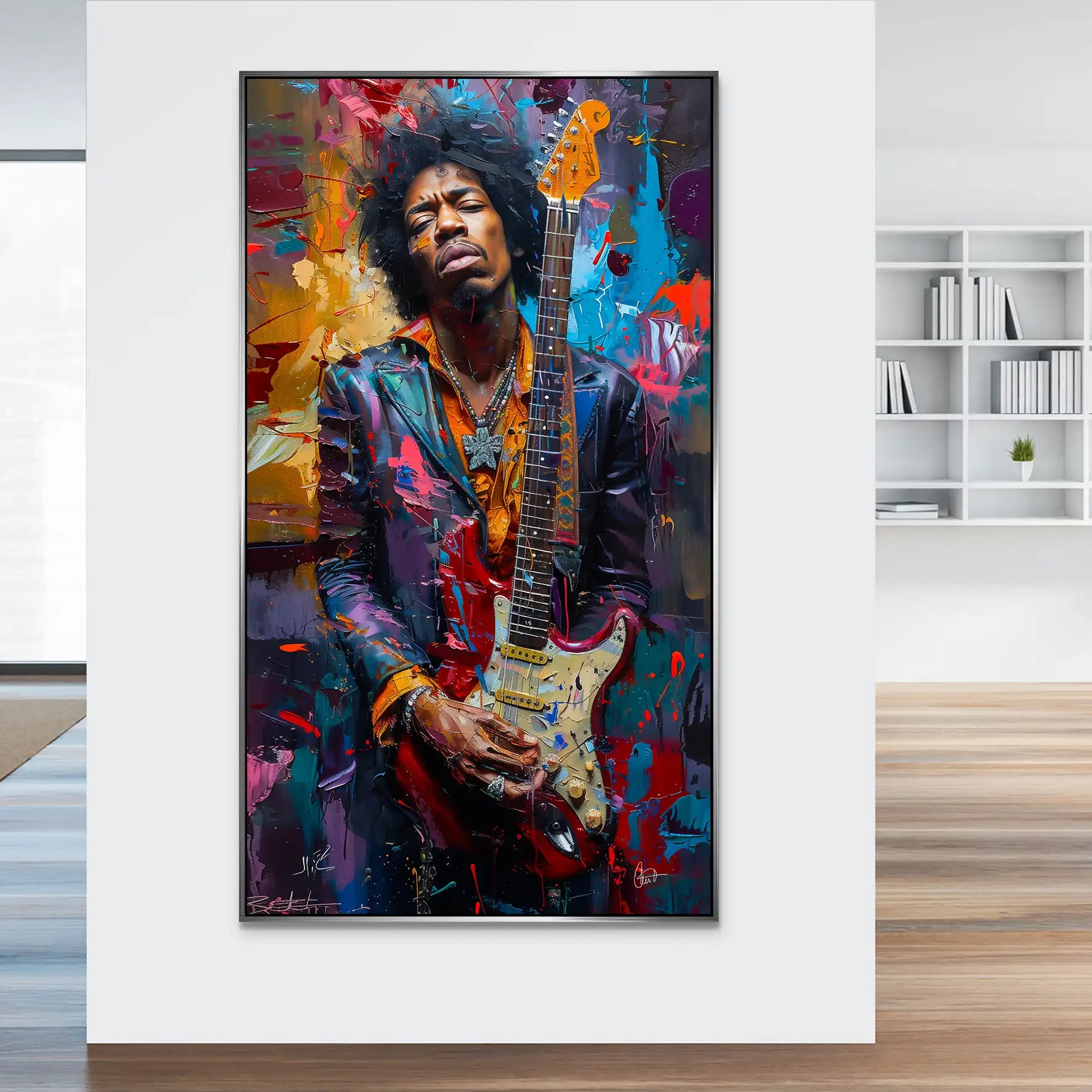 Jimi Abstrakt Color Aludibond Bild INGALERiE