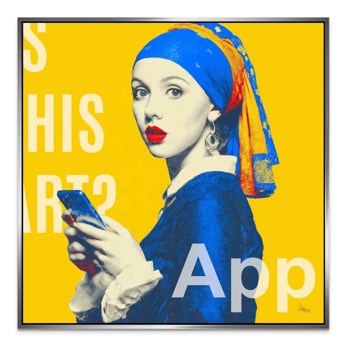 Das Mädchen mit dem Perlenohrring Alu Dibond Bild