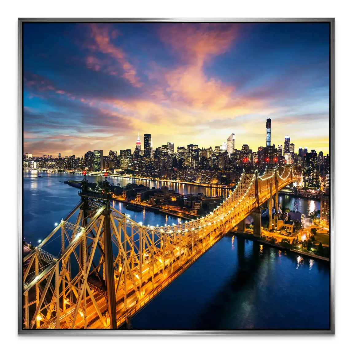 Manhattan Panorama Alu Dibond Wandbild