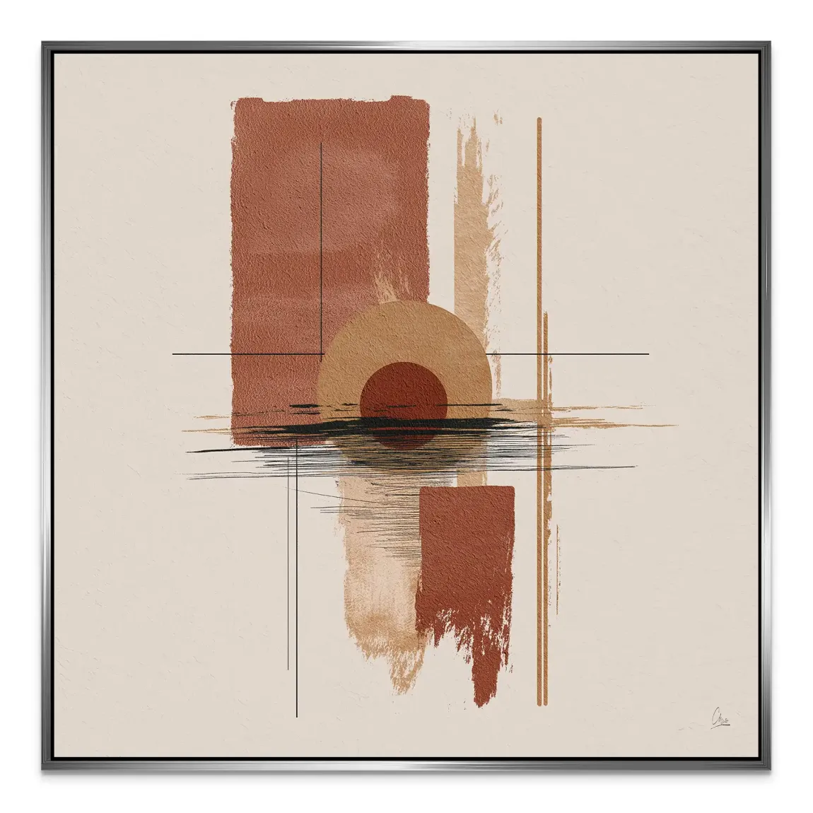 Desert Balance Alu Dibond Bild