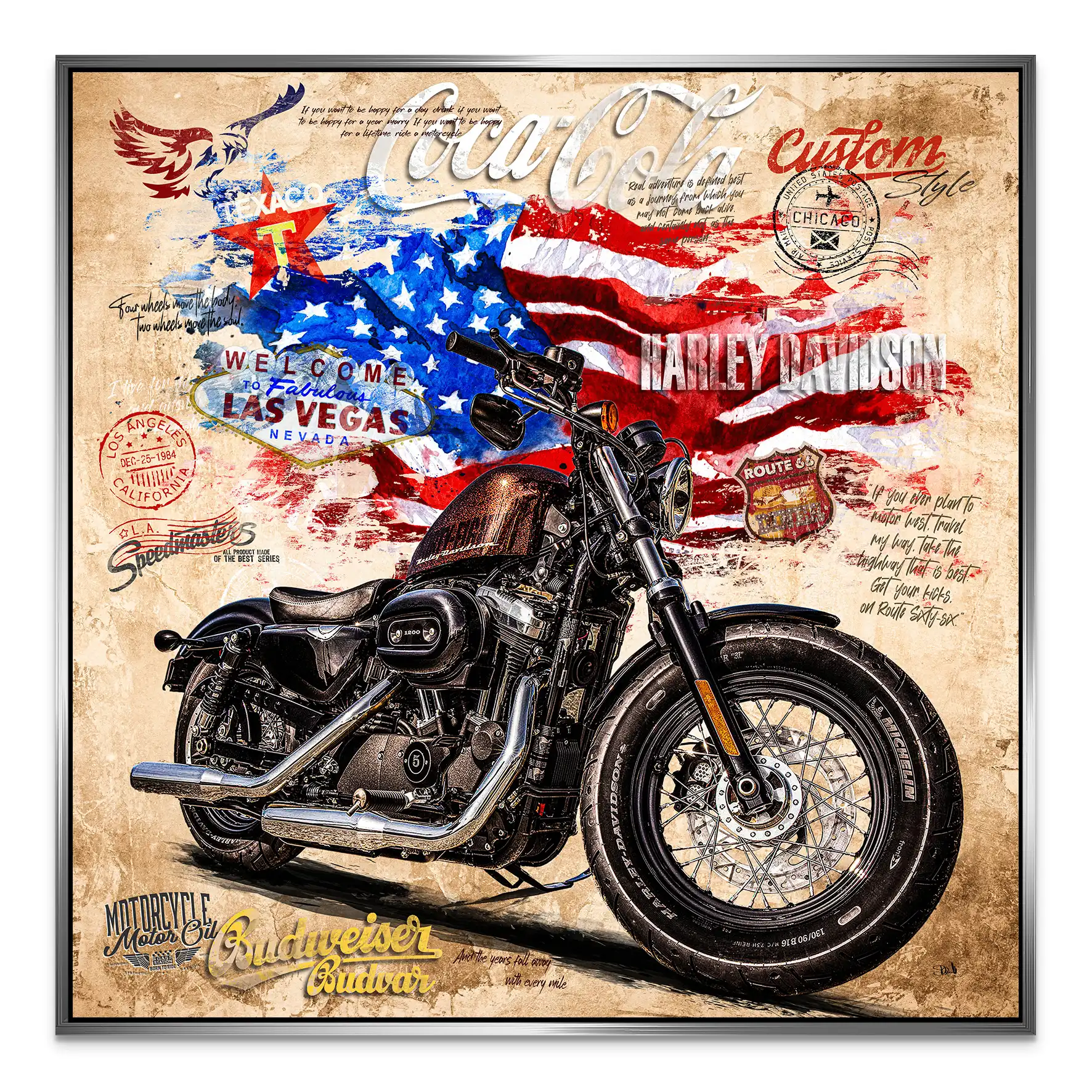 American Pulse auf Aluminium INGALERIE