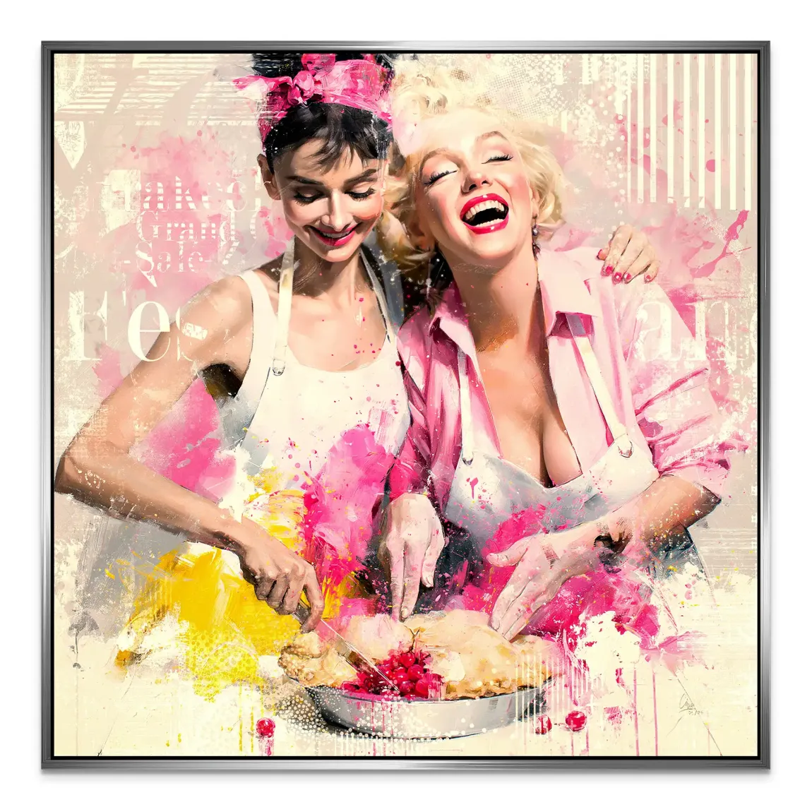 Audrey Marilyn Joy Alu Dibond Wandbild