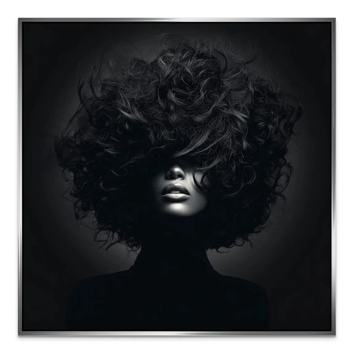 Beauty Curls Alu Dibond Bild