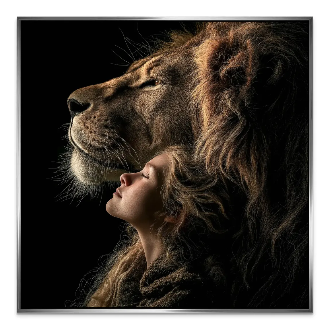 Soul Connection Löwe AluDibond Bild