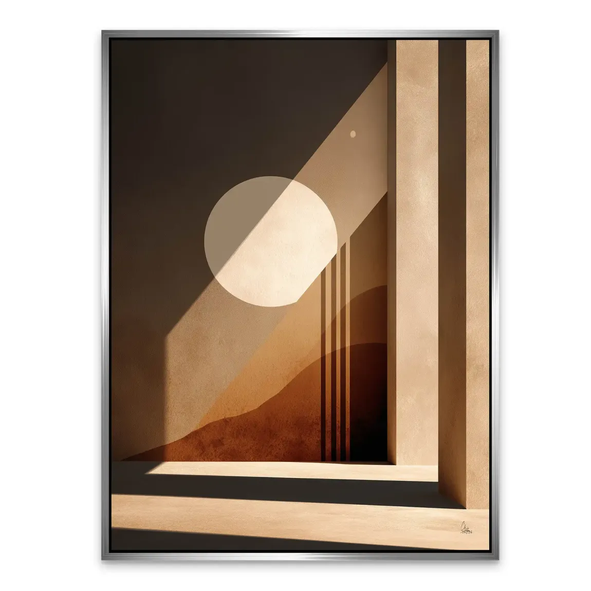 Sonnenbogen Architektur Alu Dibond Wandbild