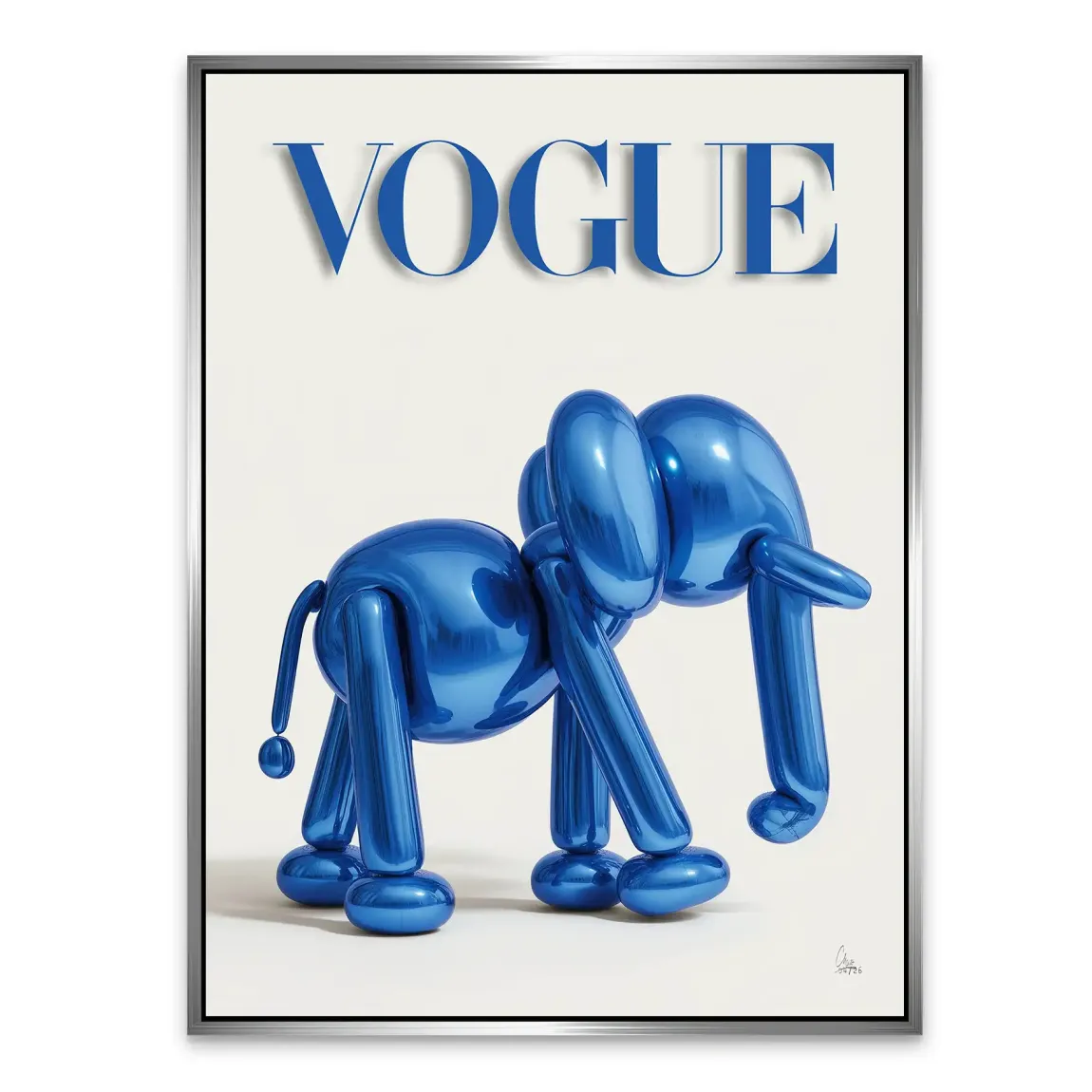 Ballon Elefant Chic Alu Dibond Wandbild