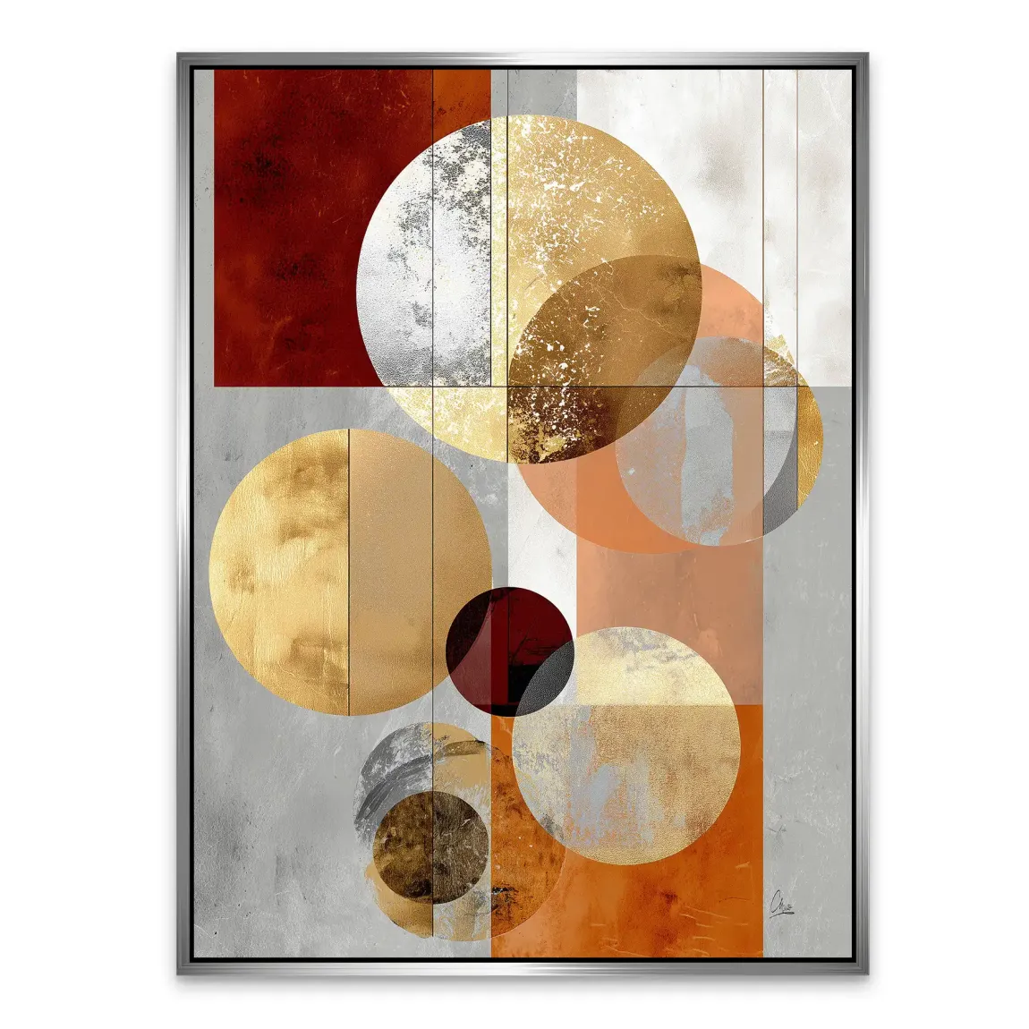 Golden Orbit Alu Dibond Bild