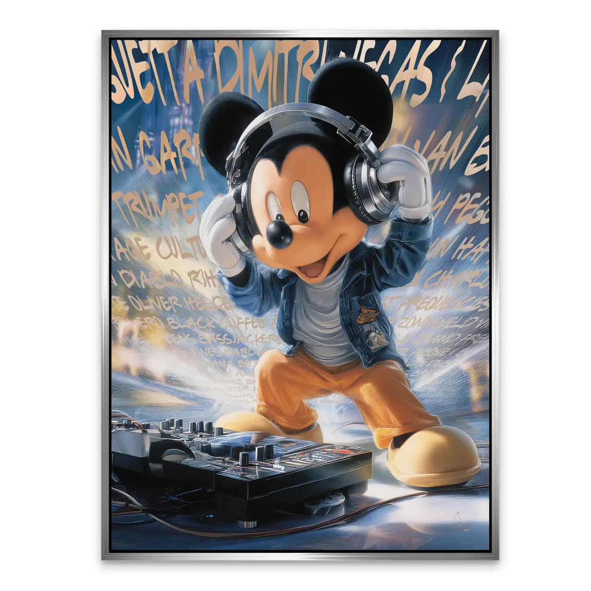 Micky Maus Sound of Style Alu Dibond Bild