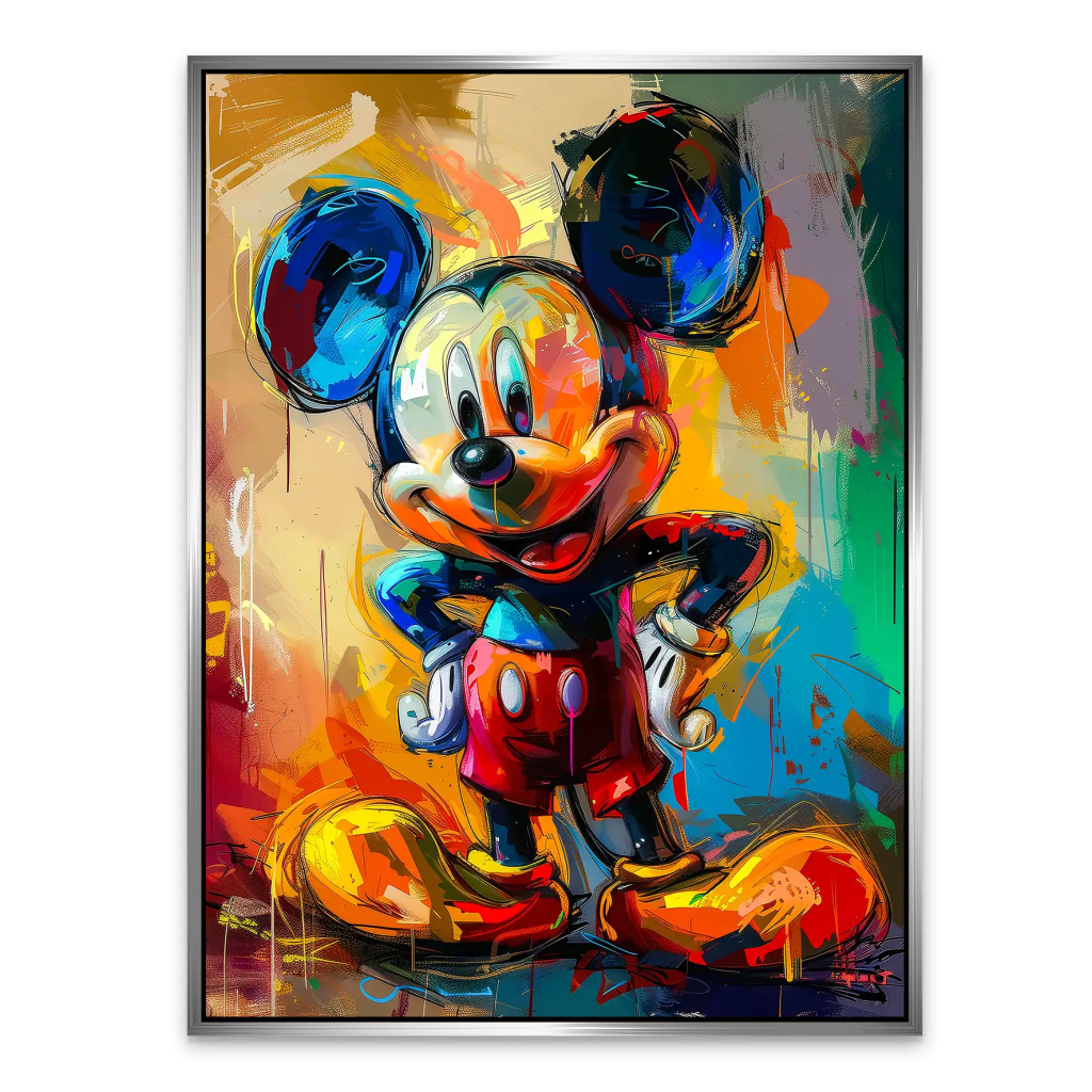 Micky Abstrakt Paint AluDibond Bild INGALERIE