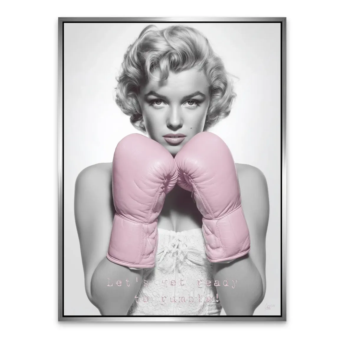 Boxing Marilyn Monroe Alu Dibond Bild