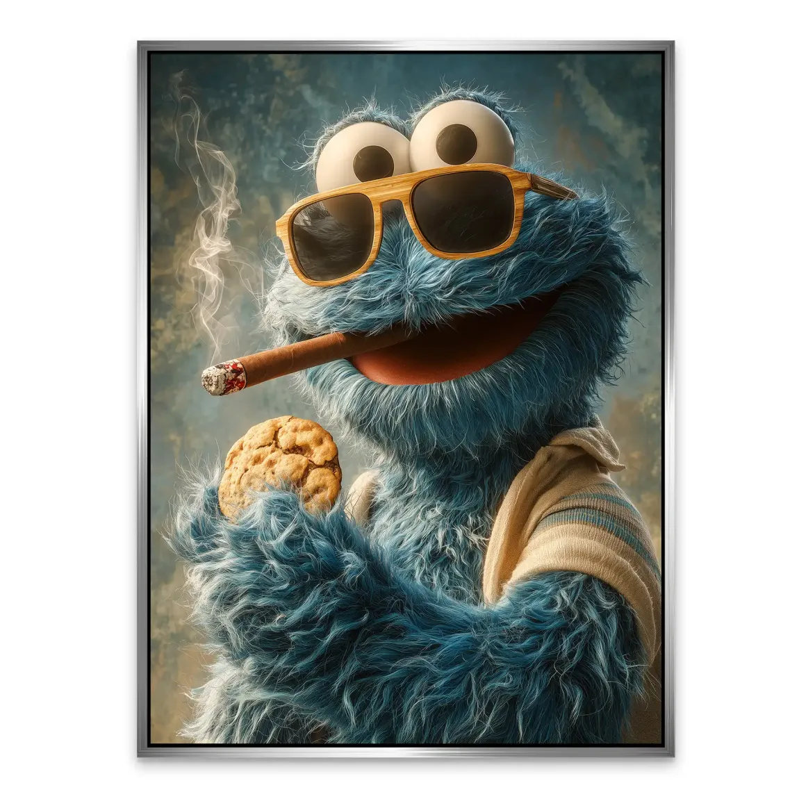 Cookie Monster Alu Dibond Bild