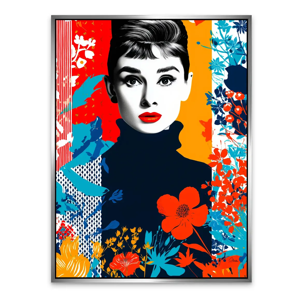 Audrey Hepburn Bloom Edition Alu Dibond Bild INGALERIE