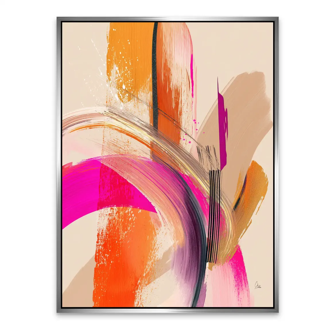 Amber Wave Alu Dibond Bild