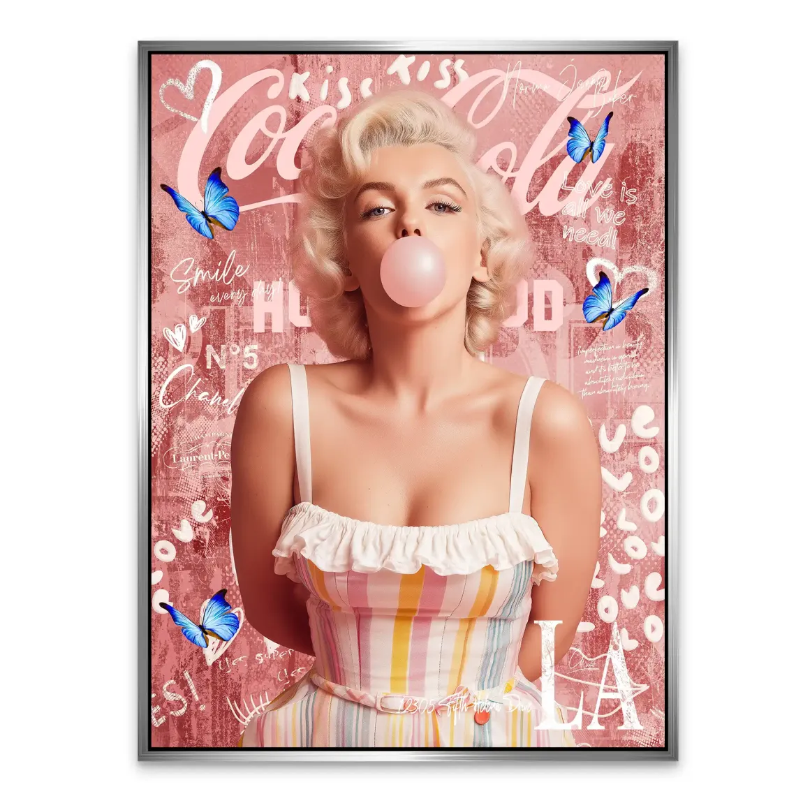 Bubble Pop Hollywood Alu Dibond Bild INGALERIE