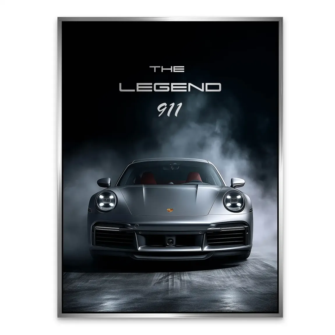 Silver Legend Porsche 911 Alu Dibond Bild