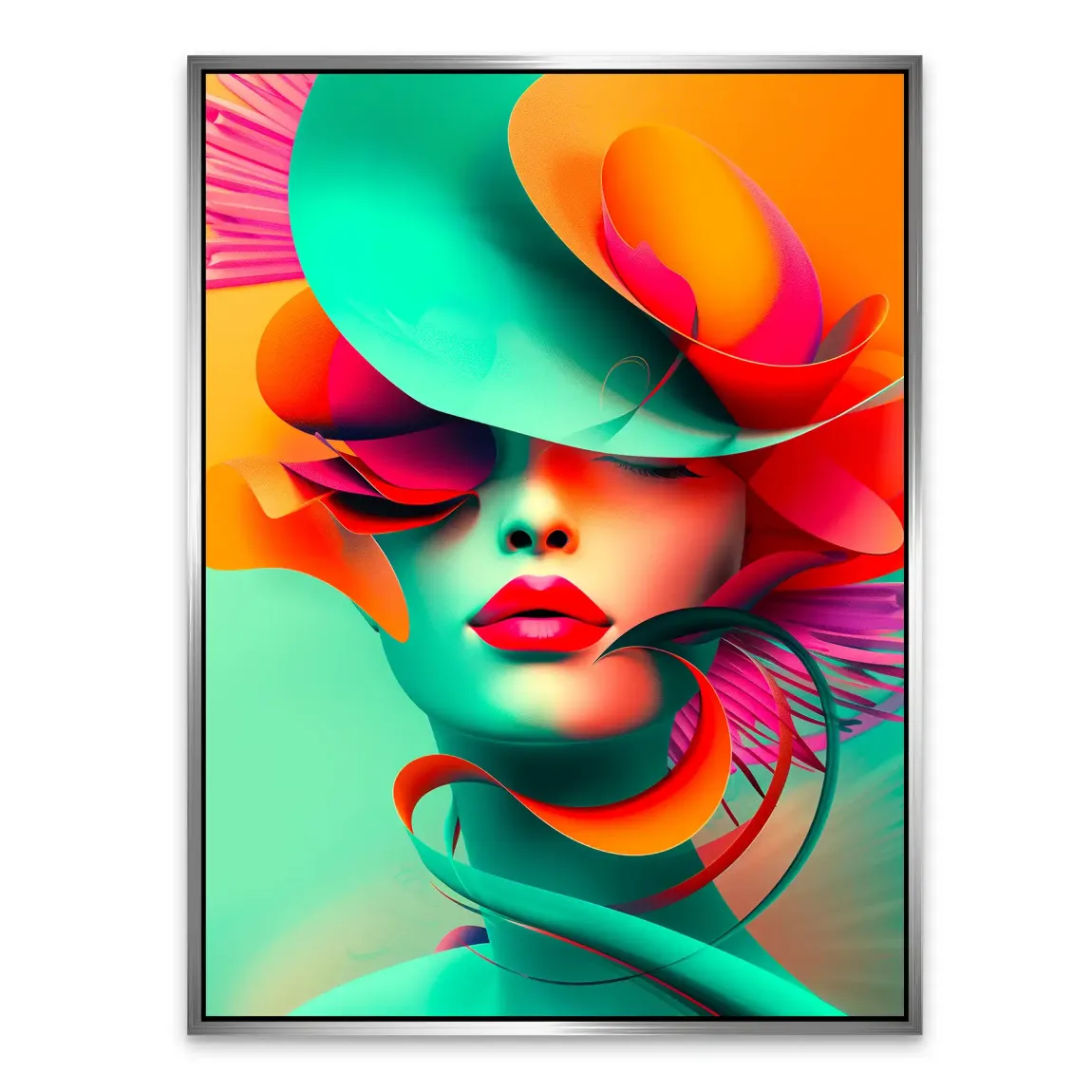 Neonpoesie der Stille Alu Dibond Bild INGALERIE