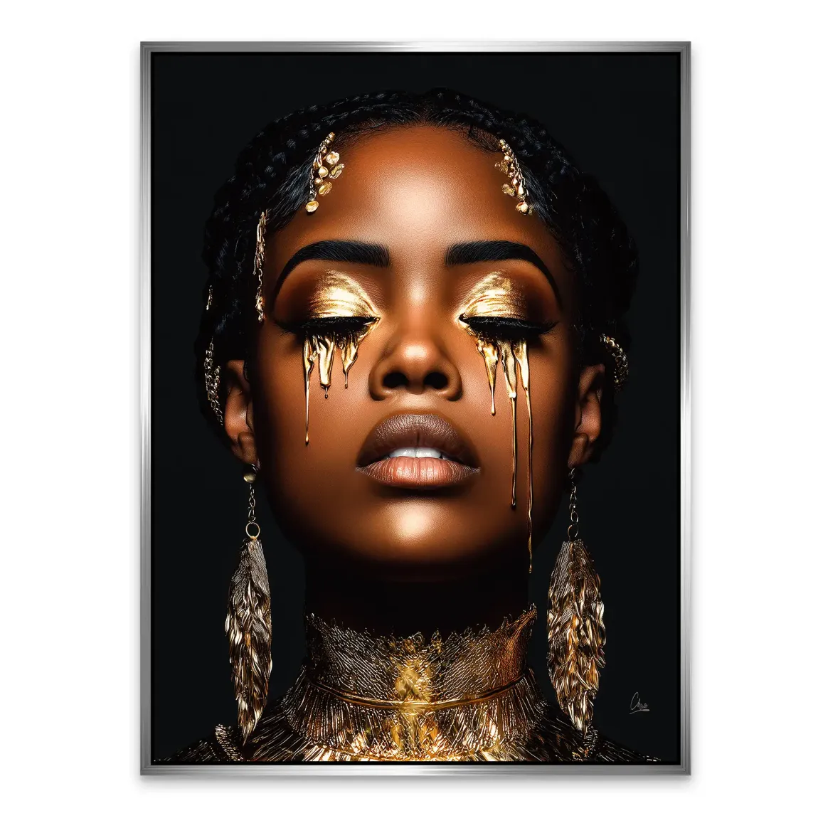 Tears of Gold Alu Dibond Bild