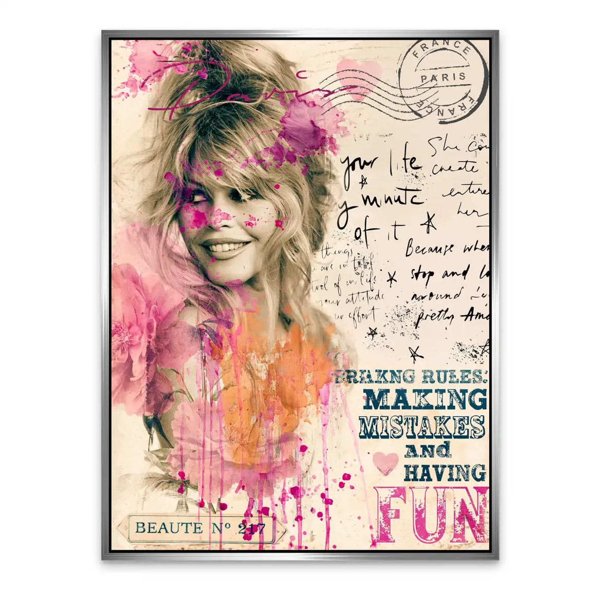 Bardot Paris Alu Dibond Wandbild