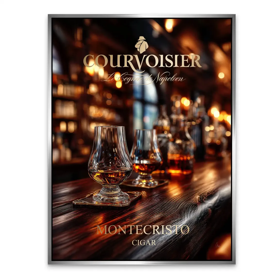 Amber Delight Cognac Alu Dibond Bild