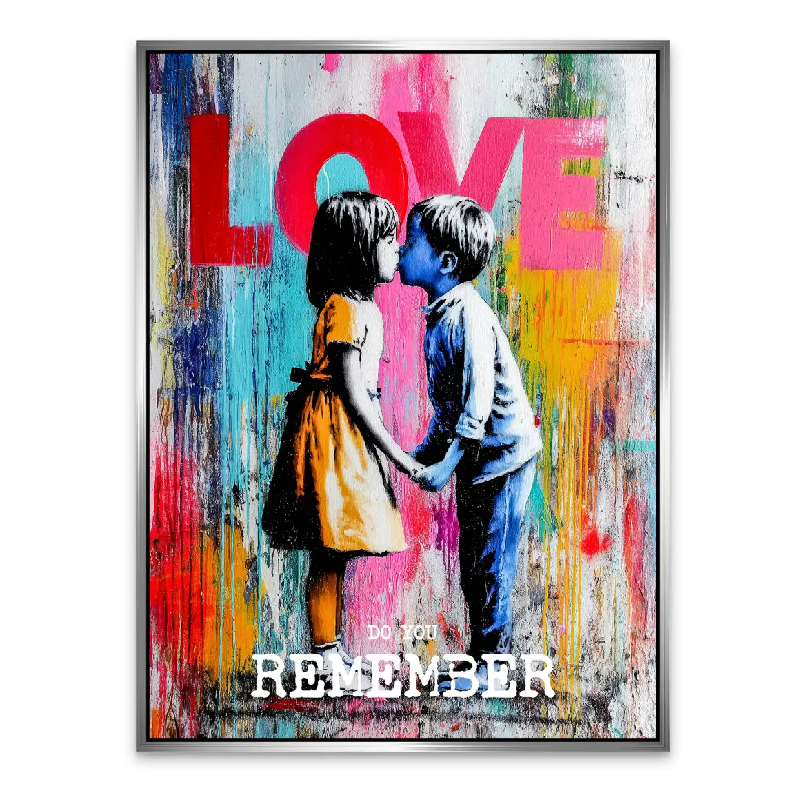 First Kiss Alu Dibond Bild