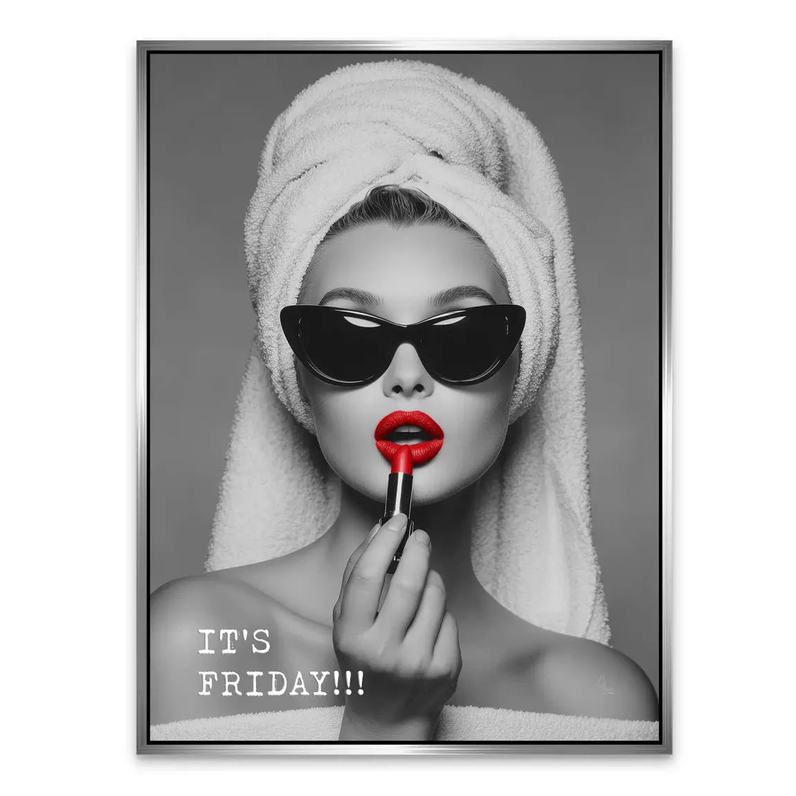 Friday Lipstick Alu Dibond Bild