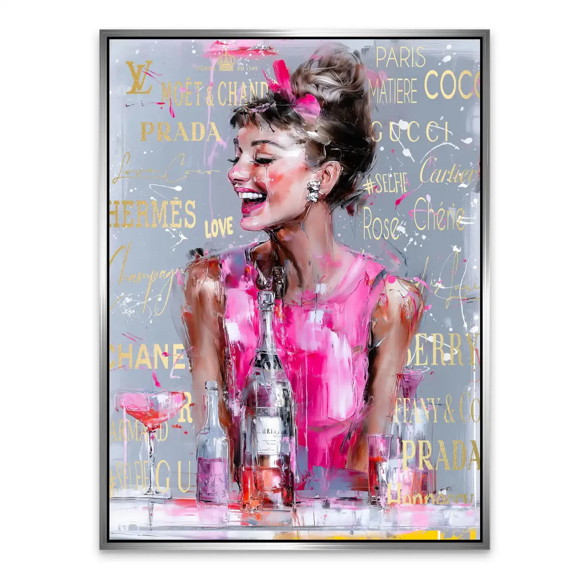 Audrey Pop Couture Alu Dibond Bild