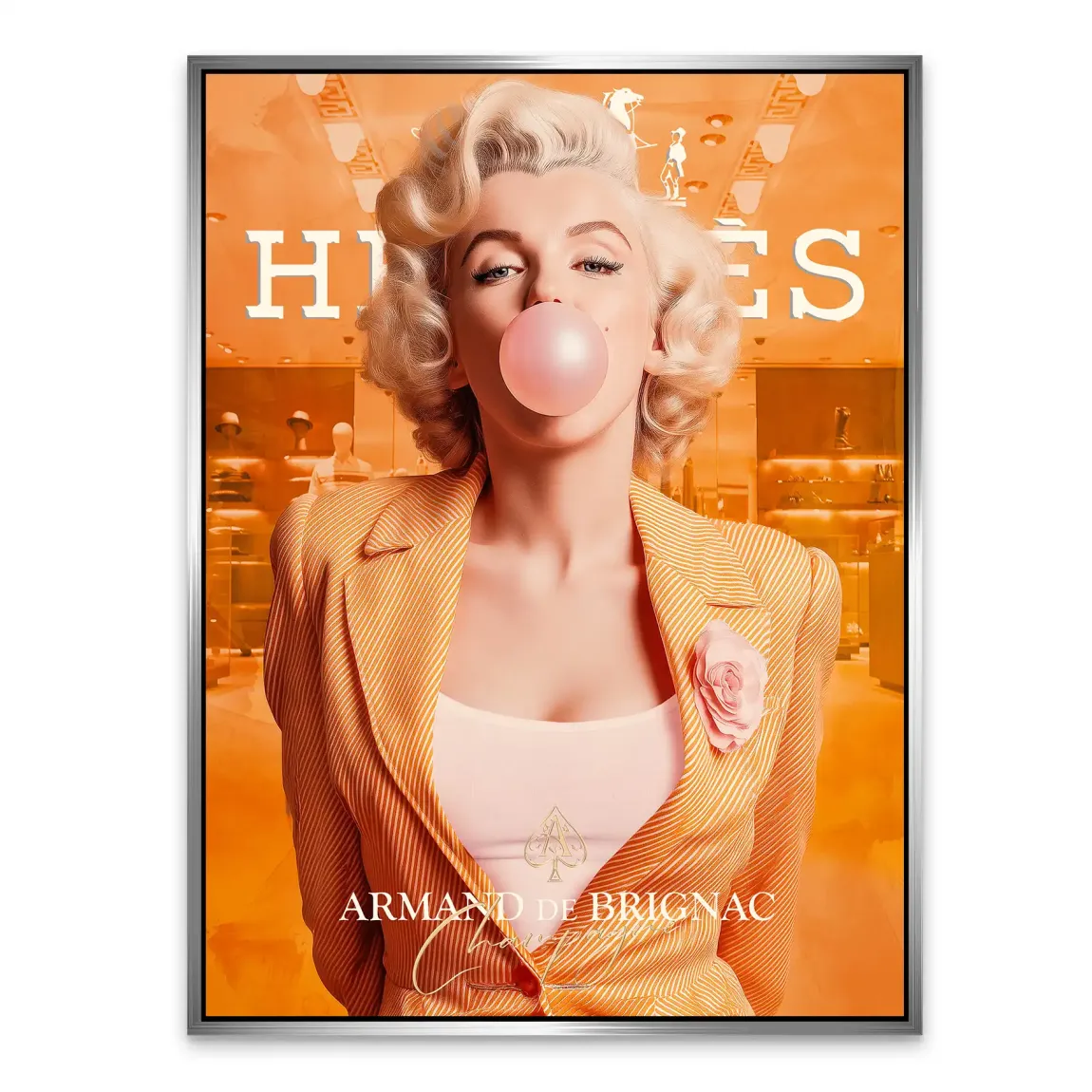 Monroe Bubble Glamour Alu Dibond Bild INGALERIE