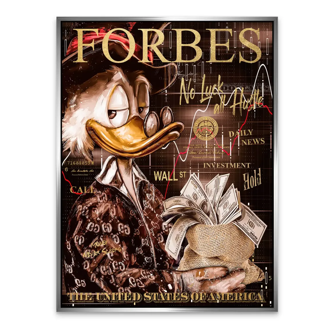 Mr Money Forbes Alu Dibond Bild