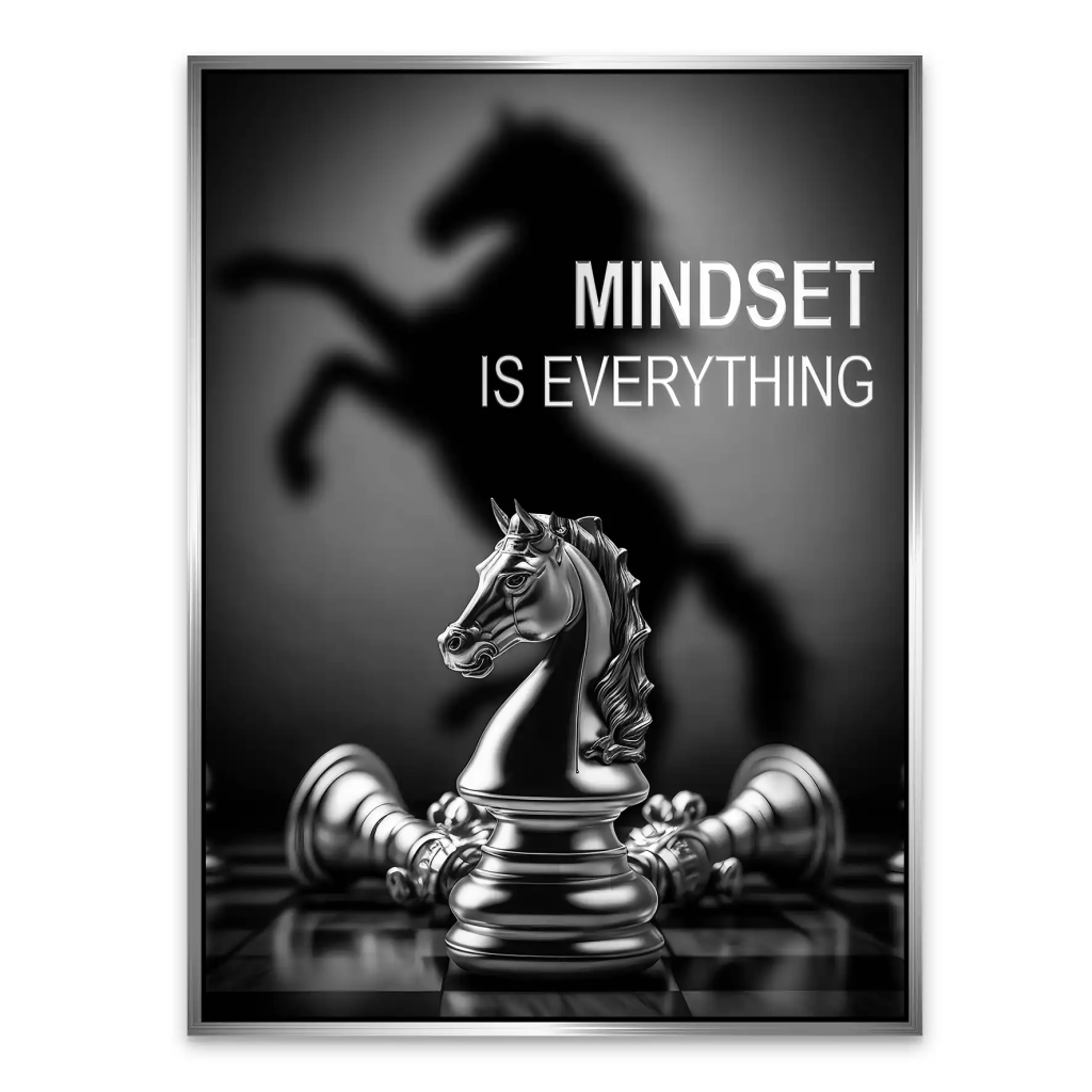 Motivation Schachfigur AluDibond Bild INGALERIE