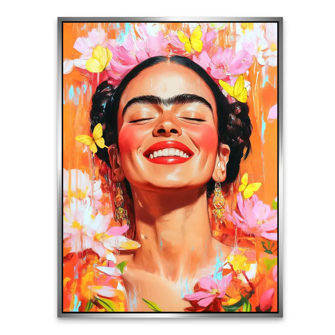 Frida Kahlo Blooming Alu Dibond Bild INGALERIE