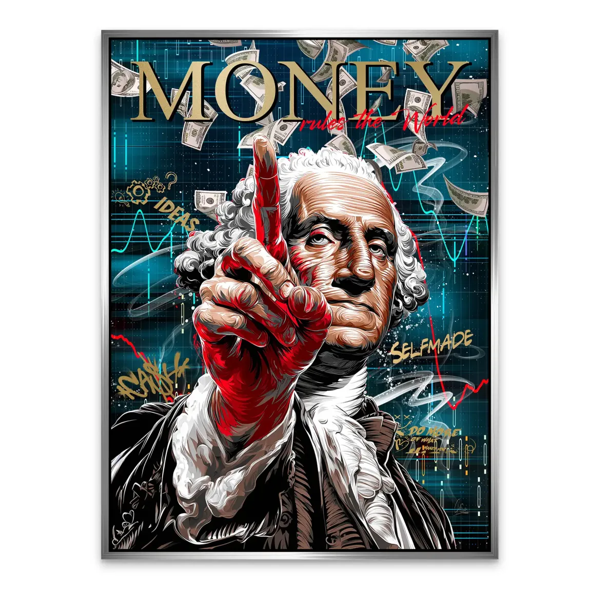 Money Empire Wallstreet Alu Dibond Bild
