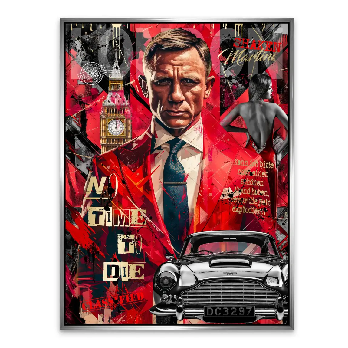James Bond Vision London Alu Dibond Bild