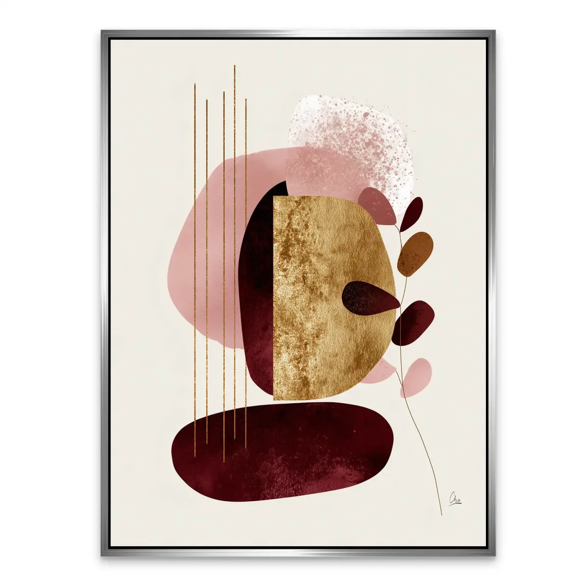 Velvet Shape Alu Dibond Bild