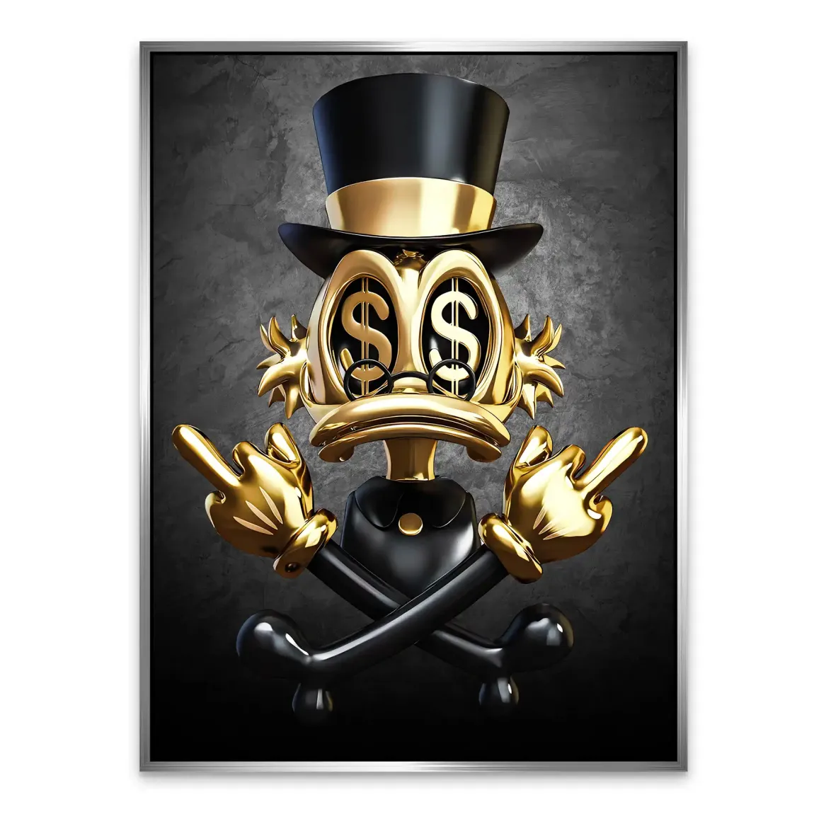 Dollar Vision Duck Alu Dibond Bild