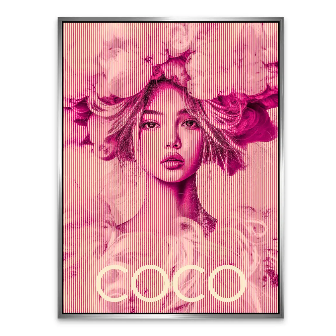 Coco Vision in Pink Alu Dibond Bild INGALERIE
