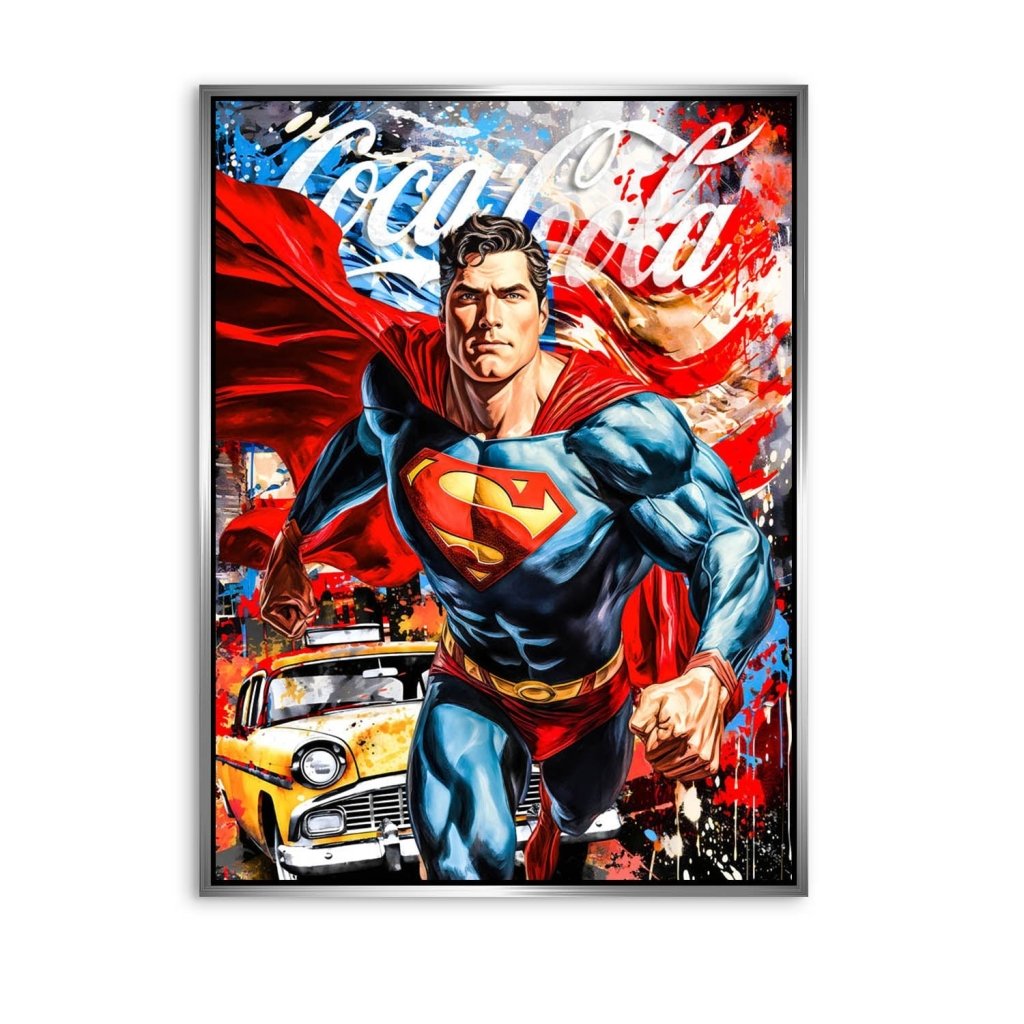 Pop Art Aludibond Bild Superman New York INGALERIE