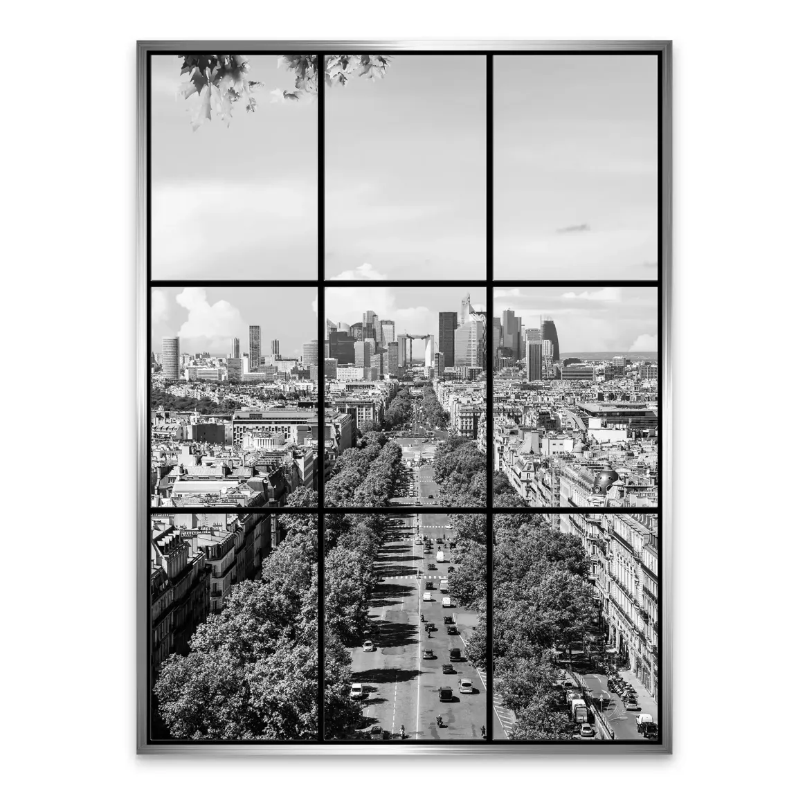 Skyline Avenue Paris Alu Dibond Bild