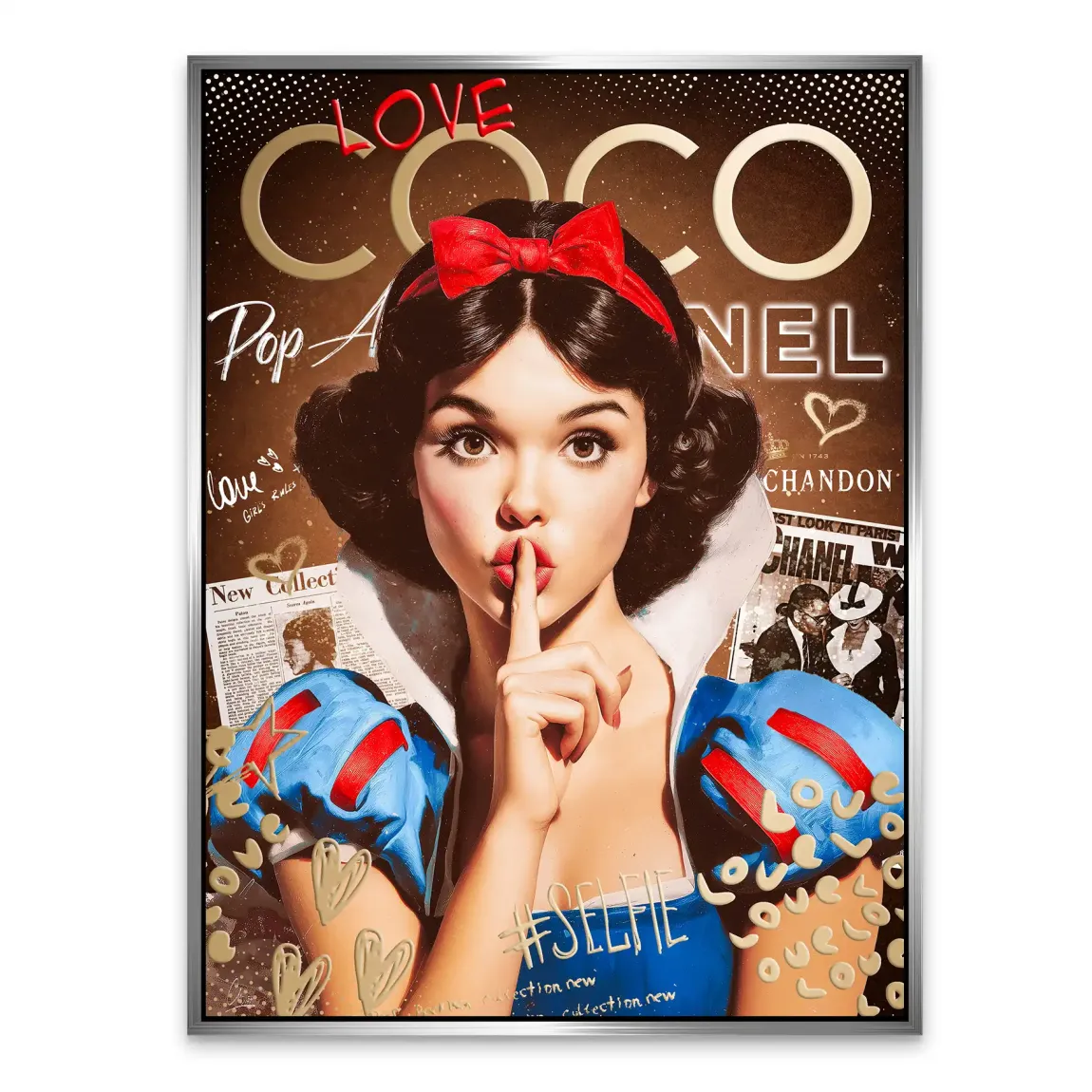 Schneewittchen Coco Glam Alu Dibond Bild