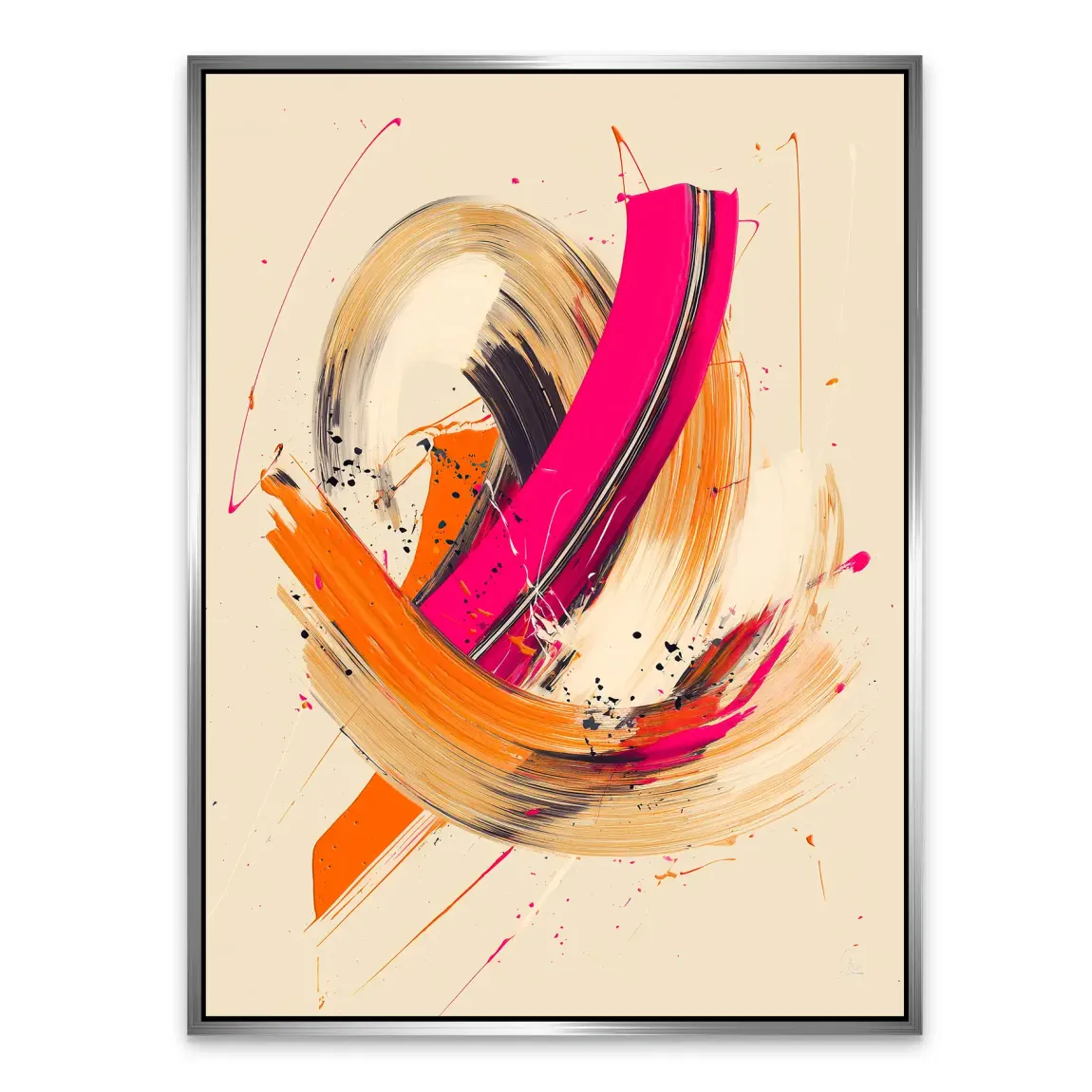 Bewegte Farbe Abstrakt Alu Dibond Bild